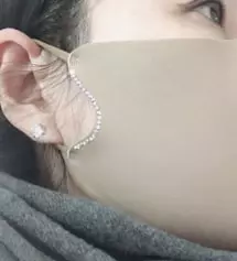 뉴컬러 브라운컬러! 브라운보다 코코아컬러 같이 더 예쁘네요~큐빅이 있어서 더더 이뻐