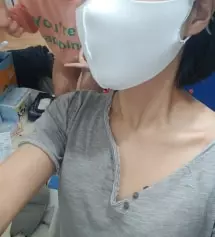 앞라인이 살짝 꺼져서 신경이 쓰여요
