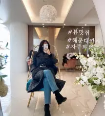 요즘 요것만 쓰고 다녀요. 패션의 완성은 쉘리모 큐빅 마스크가 되었어요.