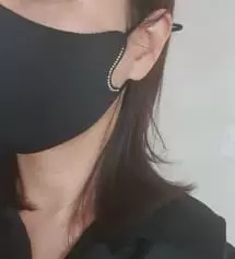 마스크 쓰고부턴 귀걸이 안하게되었는데 이 마스크 완전 애정템입니다