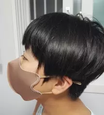 브라운 색상으로 큐빅마스크 5개, 일반마스크5개 주문했어요. 시중에 파는 천마스크와는