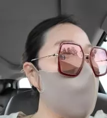 이렇게 코도 오똑하고 색깔도 이쁘고~~ 다른 마스크는 아예 사용을 못합니다.  줄로거들