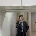 늘 단색 코트만 입다가 이번에 체크 코트에 도전해 봤습