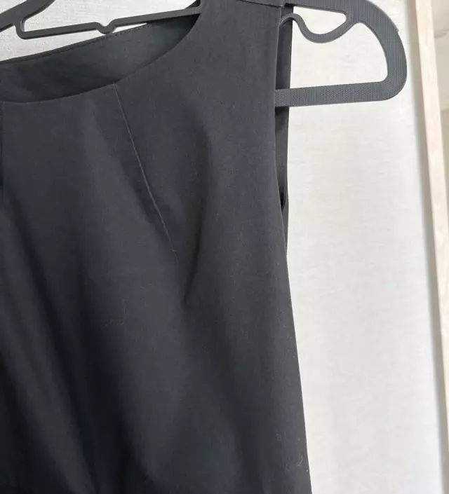 ★MANGOMANYPLEASE★ CUT OUT BACK FLARE ONE PIECE (1/2 SLEEVE Like new) Mango manipleas cutout back flare Onepiece #망고